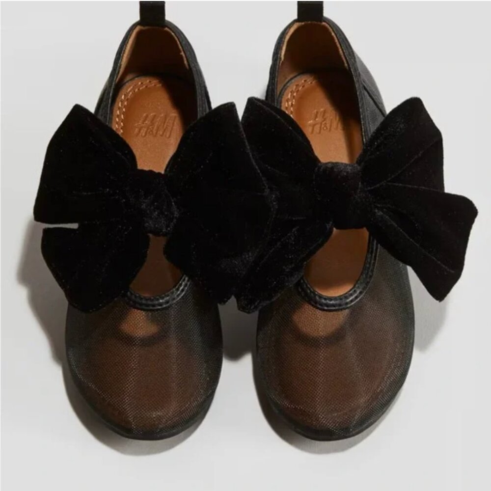 H&M Kids Girls Mesh Ballet Flats (NWT)